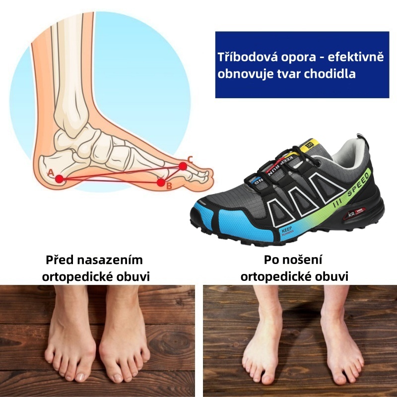 ⏰Dnešní speciální nabídka - Nenechte si ji ujít! ✅Ortopedická obuv vhodná pro celodenní chůzi, účinně ulevuje od bolesti zad, kloubů a nohou - unisex