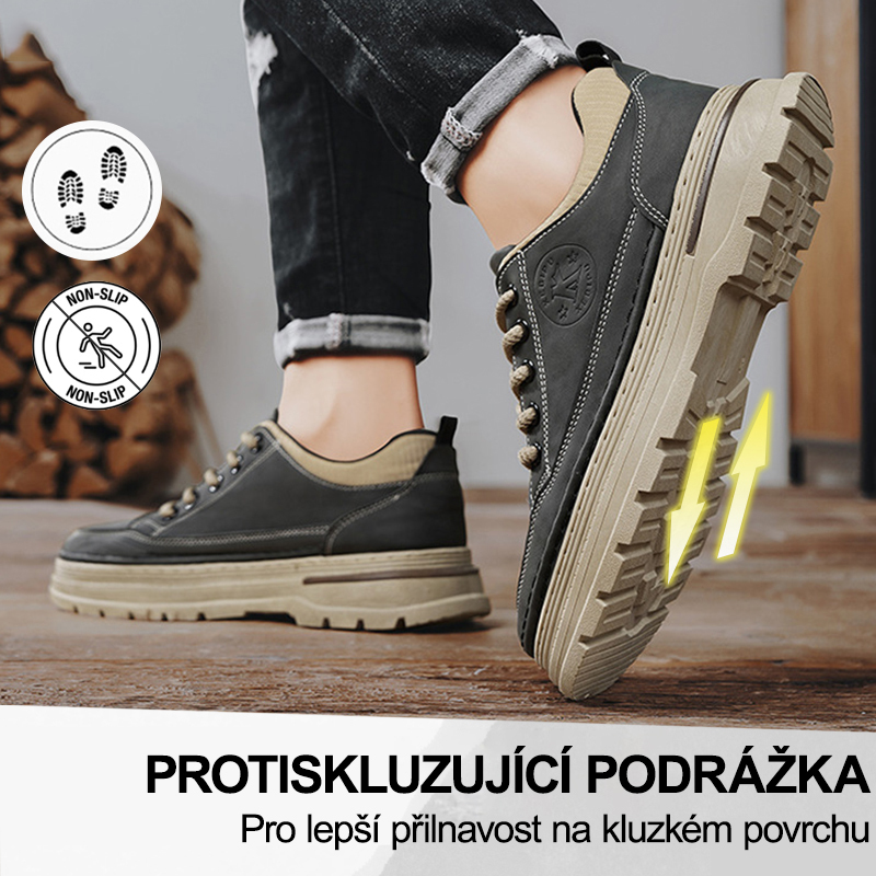 (🔥Dnes sleva 50 % – vezměte si to!) Prémiová stylová ortopedická obuv 👞 – Ergonomický design pro úlevu od bolesti