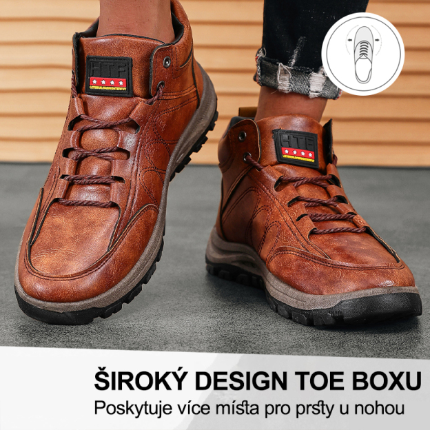 (🔥Dnes sleva 50 % – vezměte si to!) Prémiová stylová ortopedická obuv 👞 – Ergonomický design pro úlevu od bolesti