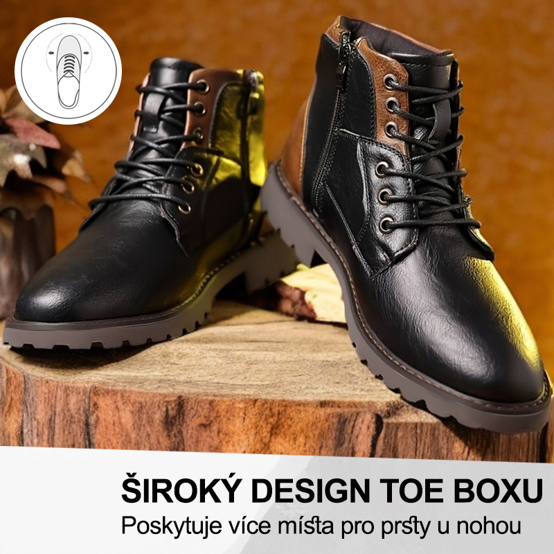 (🔥Dnes sleva 50 % – vezměte si to!) Prémiová stylová ortopedická obuv 👞 – Ergonomický design pro úlevu od bolesti