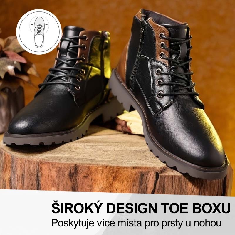 (🔥Dnes sleva 50 % – vezměte si to!) Prémiová stylová ortopedická obuv 👞 – Ergonomický design pro úlevu od bolesti