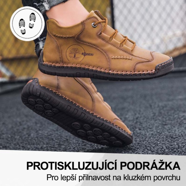 (🔥Dnes sleva 50 % – vezměte si to!) Prémiová stylová ortopedická obuv 👞 – Ergonomický design pro úlevu od bolesti
