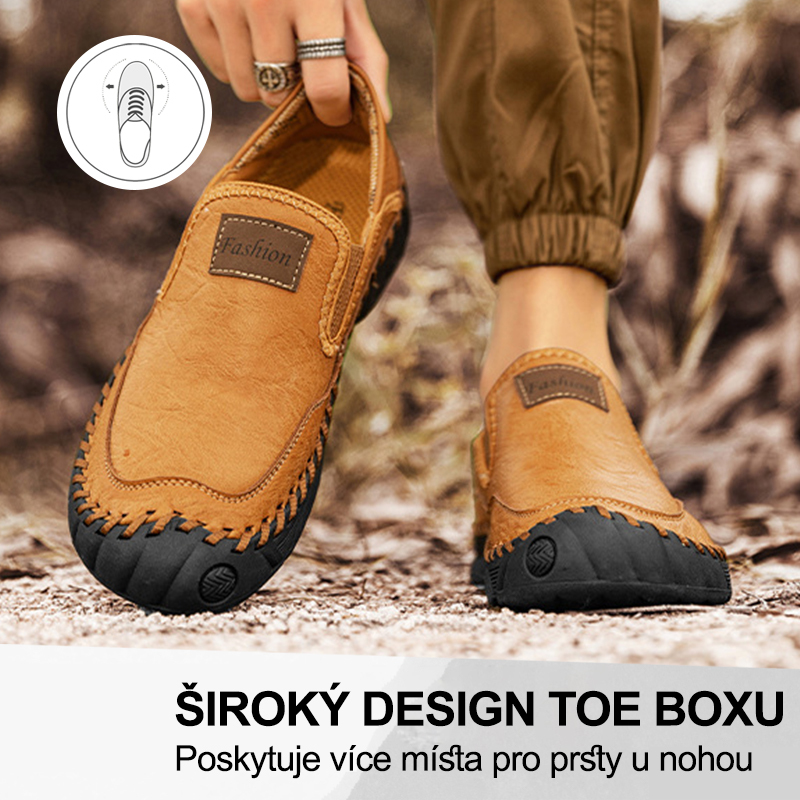(🔥Dnes sleva 50 % – vezměte si to!) Prémiová stylová ortopedická obuv 👞 – Ergonomický design pro úlevu od bolesti