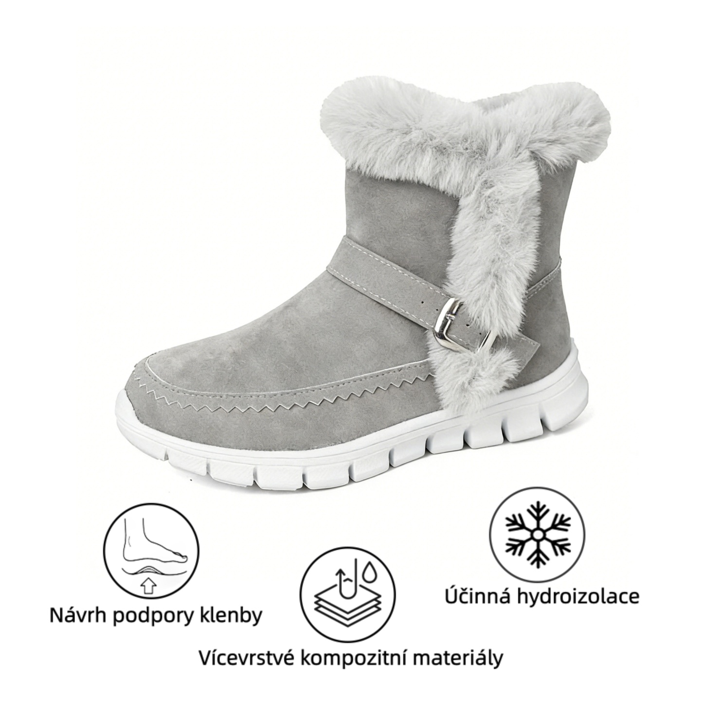 Sennery® - Ergonomicky tvarovaná zimní ortopedická obuv pro úlevu od bolesti nohou, kolen a zad - Dámské