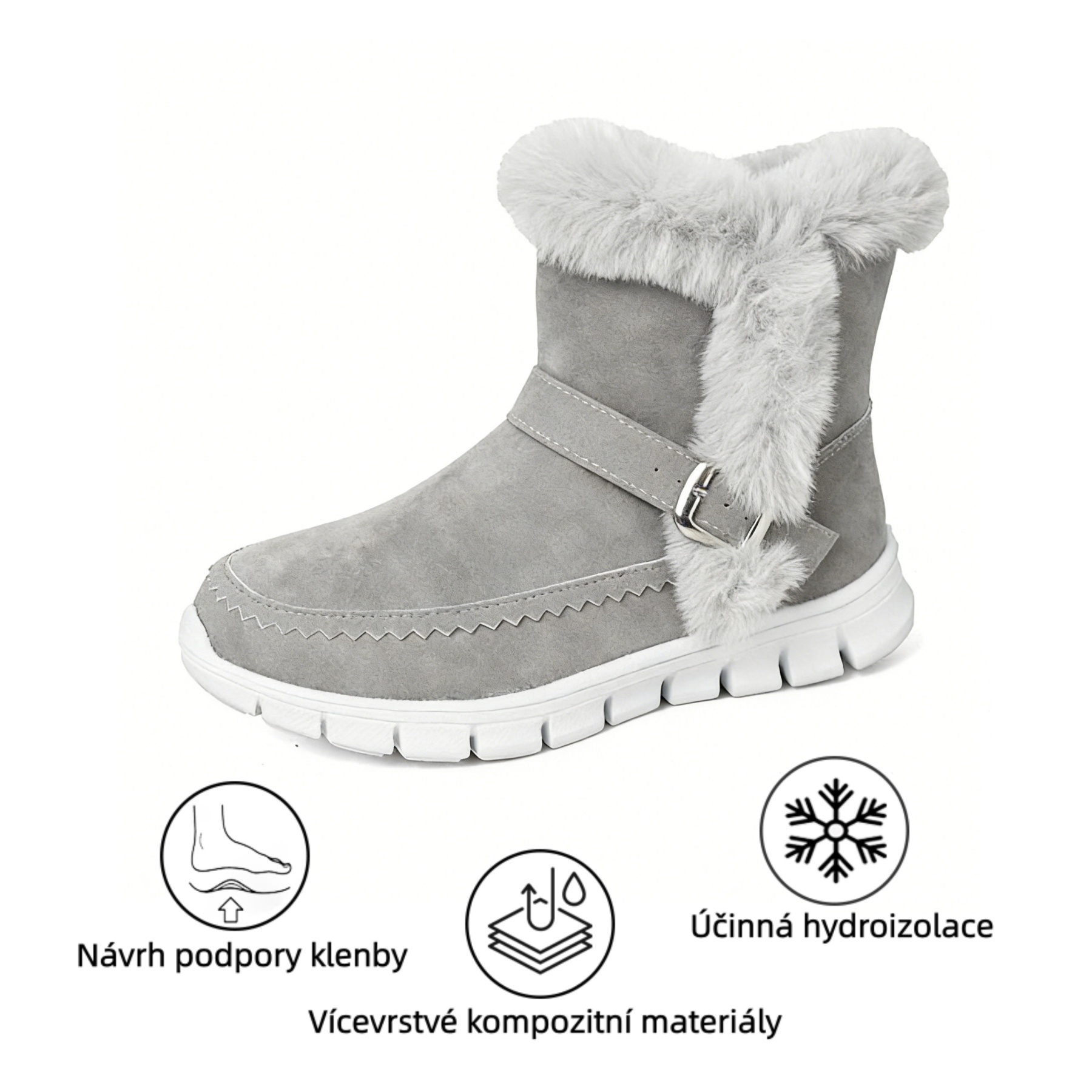 Sennery® - Ergonomicky tvarovaná zimní ortopedická obuv pro úlevu od bolesti nohou, kolen a zad - Dámské