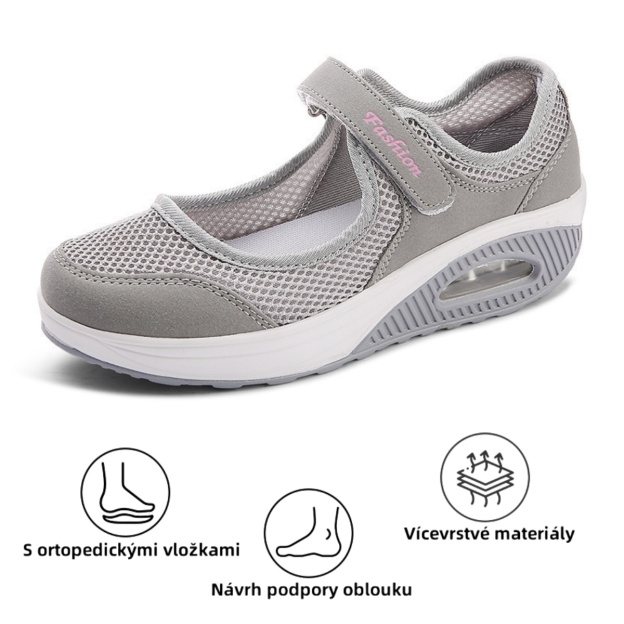 [🔥Dnes za poloviční cenu - Nenechte si to ujít] Dámská prodyšná ortopedická obuv, vysoce účinná při tlumení nárazů - se 168 patenty na obuv👞 Usnadňuje chůzi