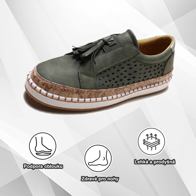 (🔥Dnes sleva 50 % – vezměte si to!) Prémiová stylová ortopedická obuv 👞 – Ergonomický design pro úlevu od bolesti