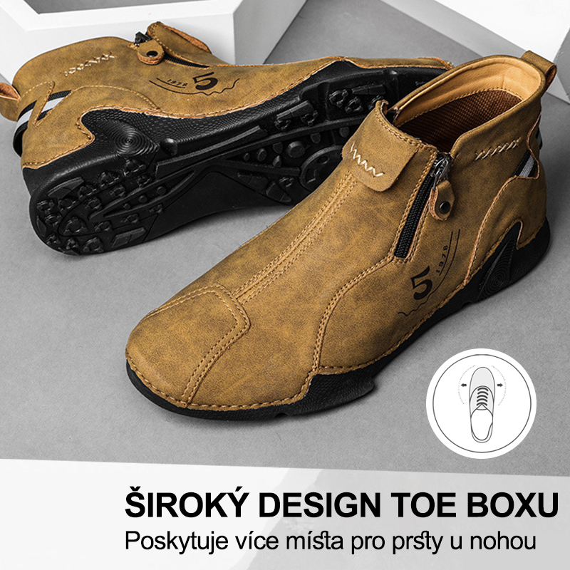(🔥Dnes sleva 50 % – vezměte si to!) Prémiová stylová ortopedická obuv 👞 – Ergonomický design pro úlevu od bolesti