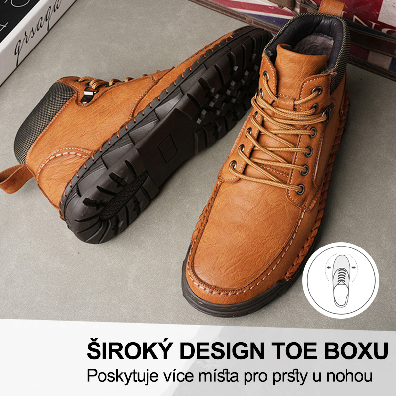 捷克(🔥Dnes sleva 50 % – vezměte si to!) Prémiová stylová ortopedická obuv 👞 – Ergonomický design pro úlevu od bolesti