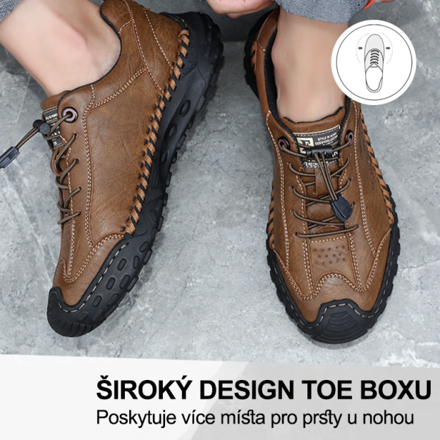 (🔥Dnes sleva 50 % – vezměte si to!) Prémiová stylová ortopedická obuv 👞 – Ergonomický design pro úlevu od bolesti