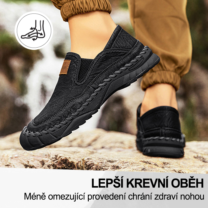 (🔥Dnes sleva 50 % – vezměte si to!) Prémiová stylová ortopedická obuv 👞 – Ergonomický design pro úlevu od bolesti