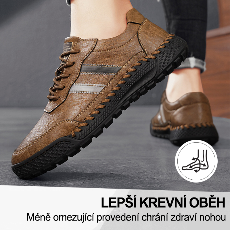 (🔥Dnes sleva 50 % – vezměte si to!) Prémiová stylová ortopedická obuv 👞 – Ergonomický design pro úlevu od bolesti