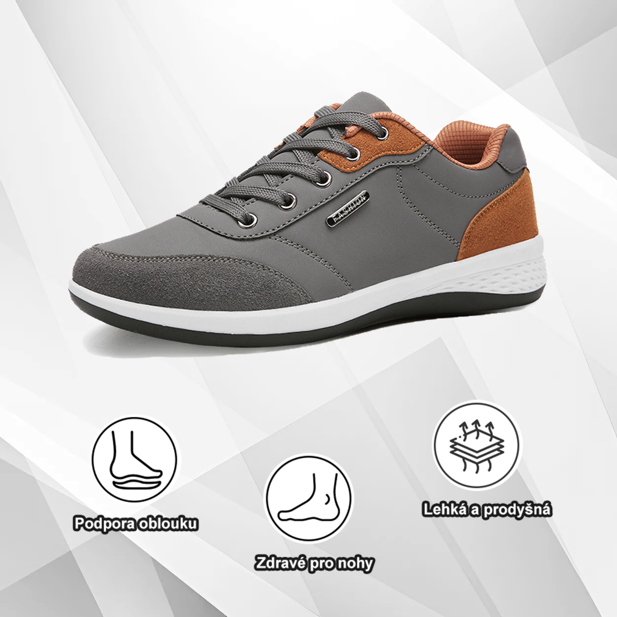 (🔥Dnes sleva 50 % – vezměte si to!) Prémiová stylová ortopedická obuv 👞 – Ergonomický design pro úlevu od bolesti