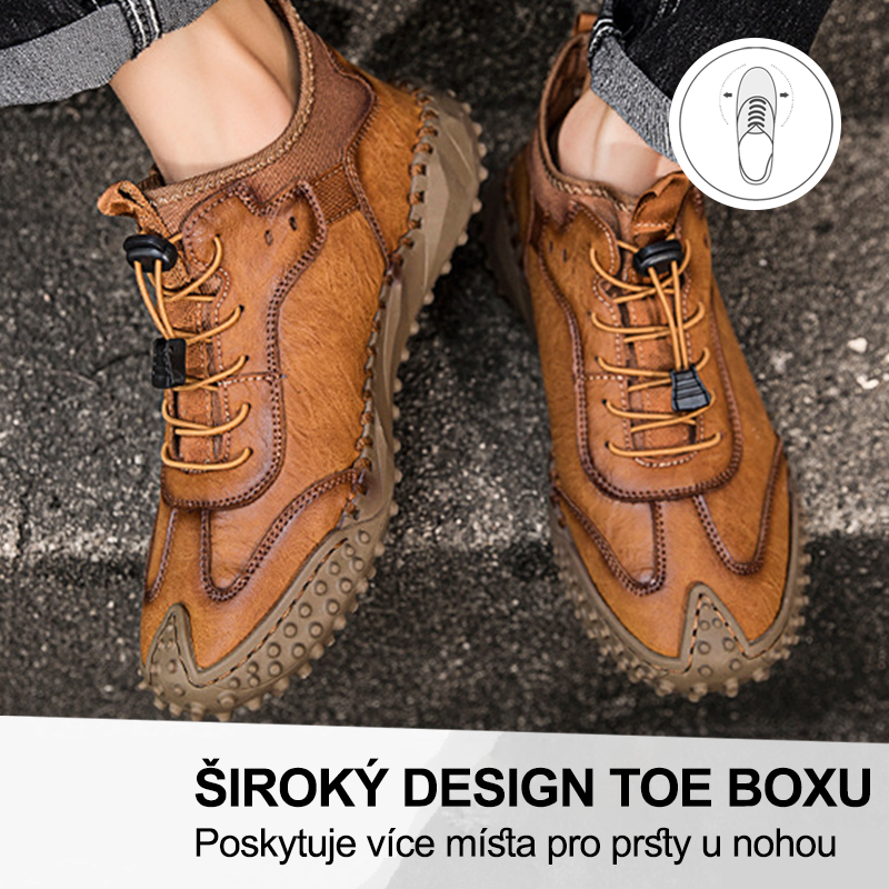 (🔥Dnes sleva 50 % – vezměte si to!) Prémiová stylová ortopedická obuv 👞 – Ergonomický design pro úlevu od bolesti