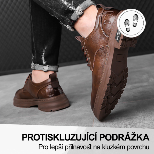 (🔥Dnes sleva 50 % – vezměte si to!) Prémiová stylová ortopedická obuv 👞 – Ergonomický design pro úlevu od bolesti