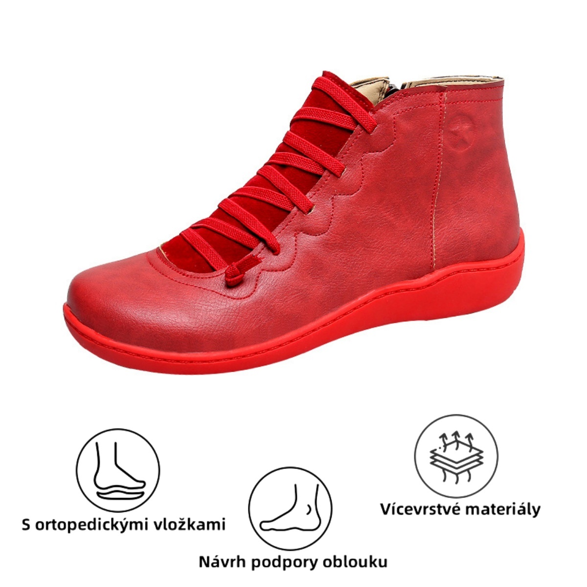 【🔥Dnes za poloviční cenu - nenechte si to ujít】 Ergonomicky navržená ortopedická obuv - design podpory klenby 👞Snadno se zbavte bolesti nohou