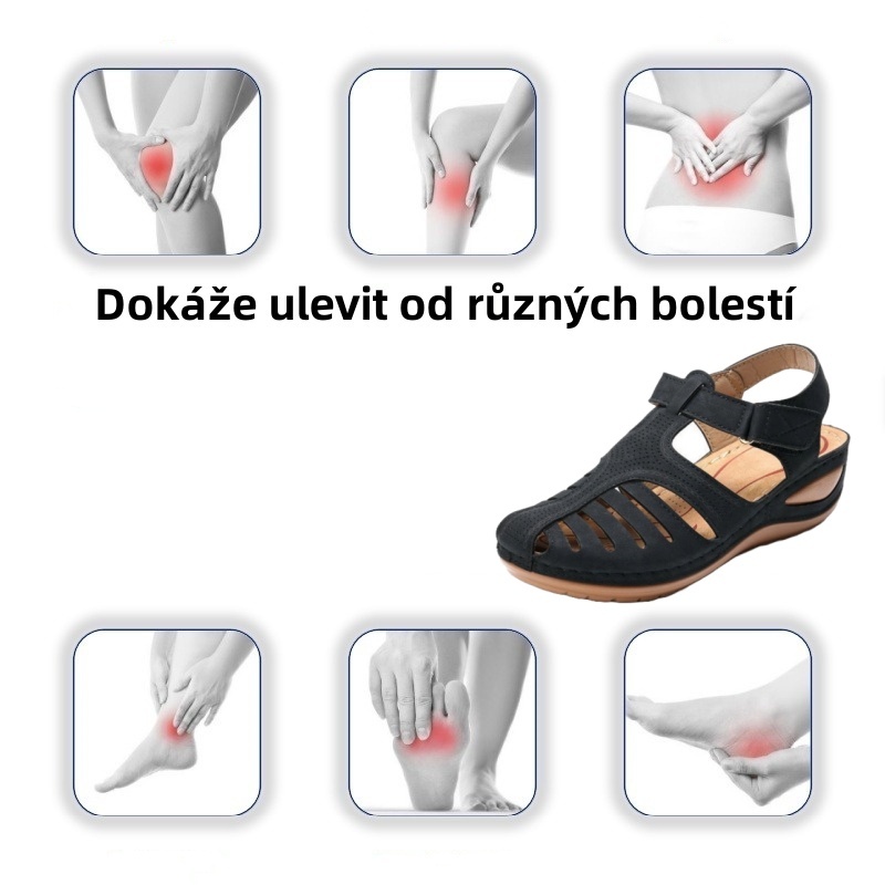 🔥Omezená doba 50% sleva - Letní ortopedické sandály - Ergonomický design✅ Udělejte chůzi pohodlnější