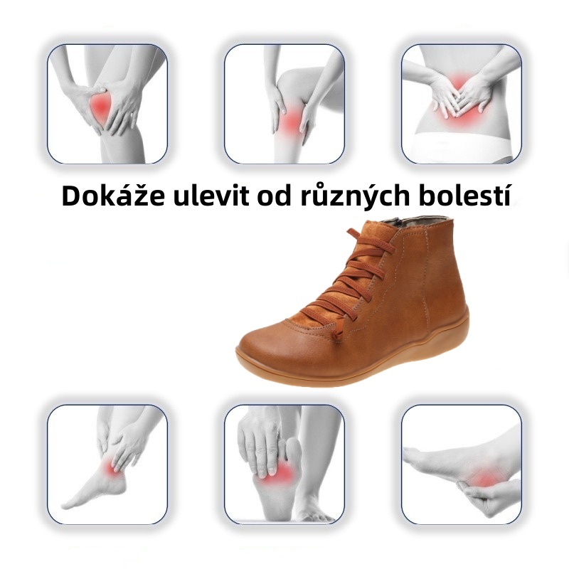 【🔥Dnes za poloviční cenu - nenechte si to ujít】 Ergonomicky navržená ortopedická obuv - design podpory klenby 👞Snadno se zbavte bolesti nohou