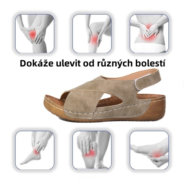 [🎁Dnes za poloviční cenu - nenechte si to ujít] Ergonomicky tvarované ortopedické sandály - bezbolestná chůze👞Zajišťují pohodlnější chůzi