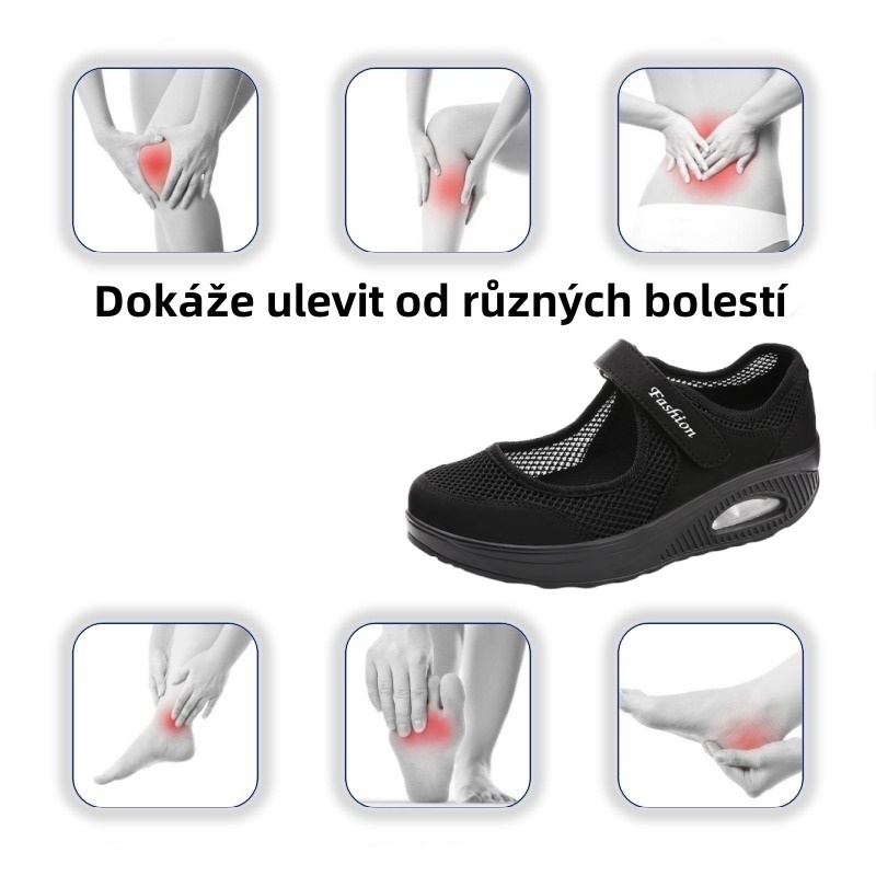 [🔥Dnes za poloviční cenu - Nenechte si to ujít] Dámská prodyšná ortopedická obuv, vysoce účinná při tlumení nárazů - se 168 patenty na obuv👞 Usnadňuje chůzi