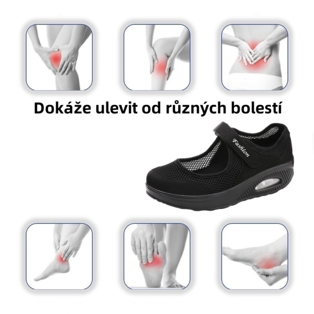 [🔥Dnes za poloviční cenu - Nenechte si to ujít] Dámská prodyšná ortopedická obuv, vysoce účinná při tlumení nárazů - se 168 patenty na obuv👞 Usnadňuje chůzi