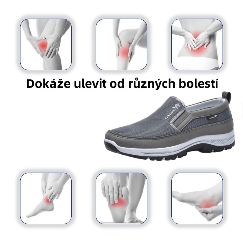 【🔥Dnes za poloviční cenu - nenechte si to ujít】 Ergonomicky navržená ortopedická obuv - design podpory klenby 👞Snadno se zbavte bolesti nohou