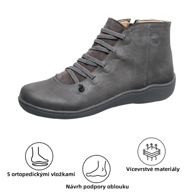 【🔥Dnes za poloviční cenu - nenechte si to ujít】 Ergonomicky navržená ortopedická obuv - design podpory klenby 👞Snadno se zbavte bolesti nohou