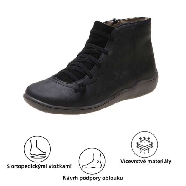 【🔥Dnes za poloviční cenu - nenechte si to ujít】 Ergonomicky navržená ortopedická obuv - design podpory klenby 👞Snadno se zbavte bolesti nohou