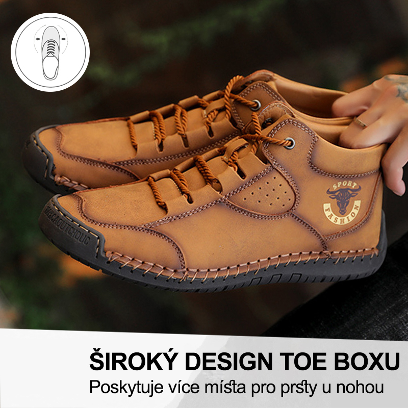 (🔥Dnes sleva 50 % – vezměte si to!) Prémiová stylová ortopedická obuv 👞 – Ergonomický design pro úlevu od bolesti