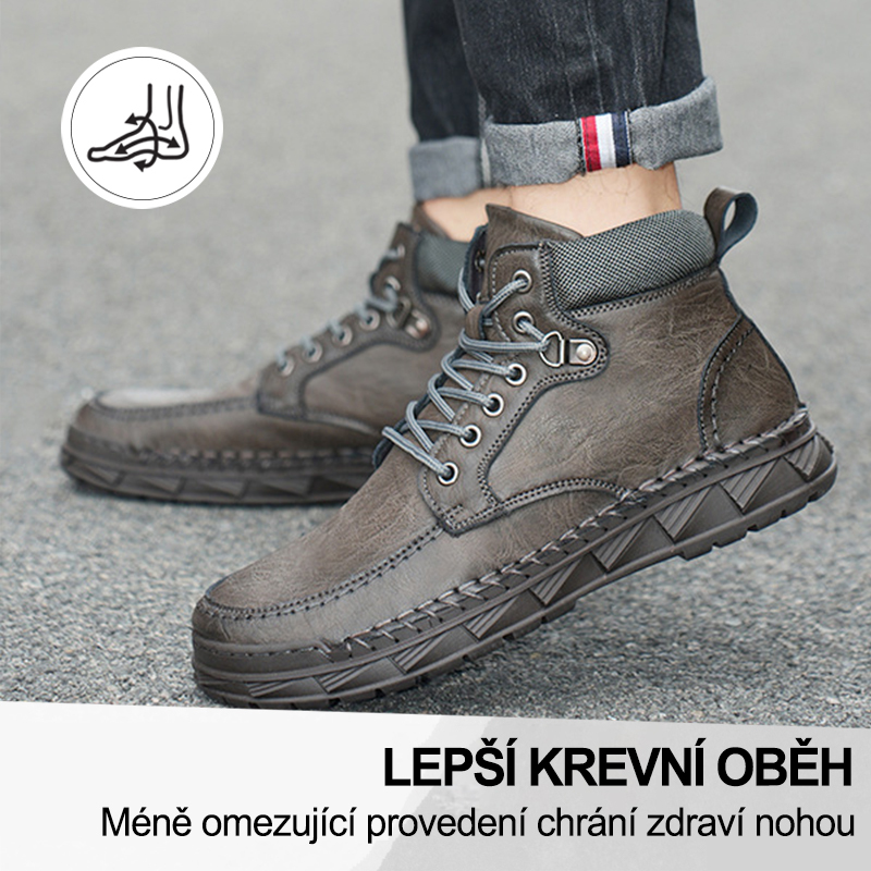 捷克(🔥Dnes sleva 50 % – vezměte si to!) Prémiová stylová ortopedická obuv 👞 – Ergonomický design pro úlevu od bolesti