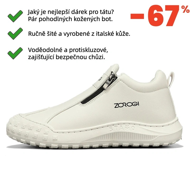 Ortopedická obuv Sennery® - Vhodná pro celodenní chůzi, zmírňuje bolesti nohou, kolen a zad - Ručně vyrobená z pravé kůže.