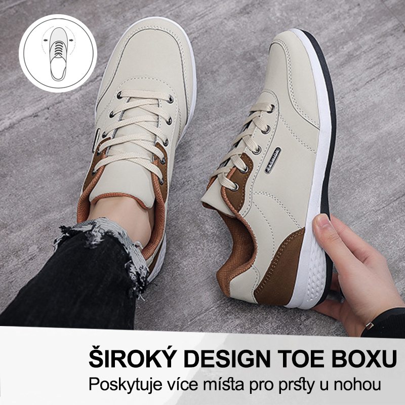 (🔥Dnes sleva 50 % – vezměte si to!) Prémiová stylová ortopedická obuv 👞 – Ergonomický design pro úlevu od bolesti