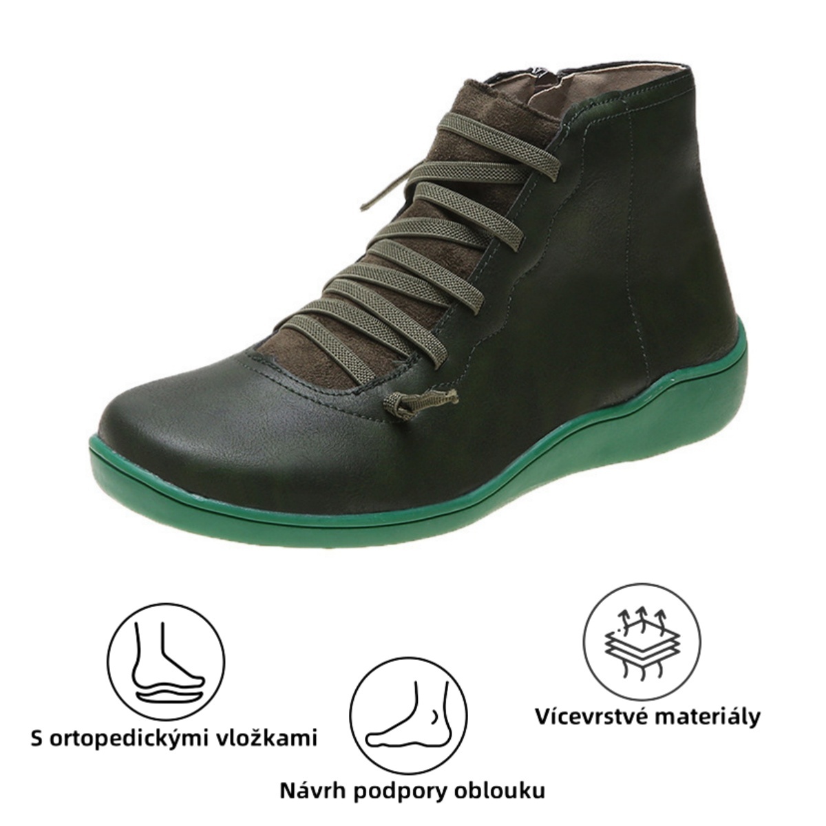 【🔥Dnes za poloviční cenu - nenechte si to ujít】 Ergonomicky navržená ortopedická obuv - design podpory klenby 👞Snadno se zbavte bolesti nohou