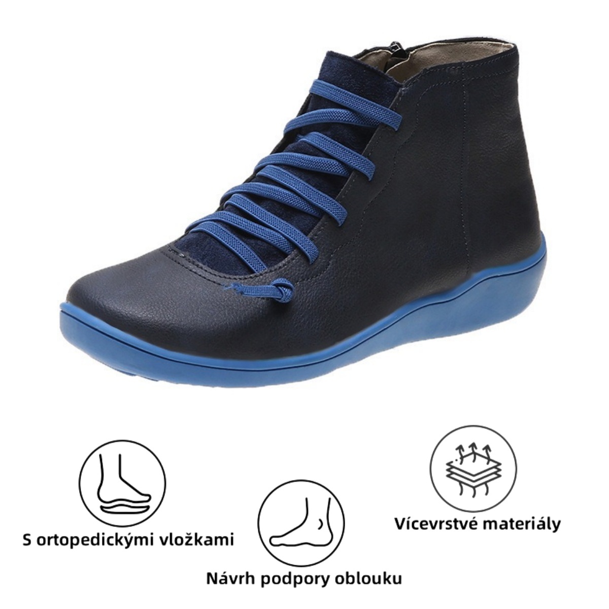 【🔥Dnes za poloviční cenu - nenechte si to ujít】 Ergonomicky navržená ortopedická obuv - design podpory klenby 👞Snadno se zbavte bolesti nohou