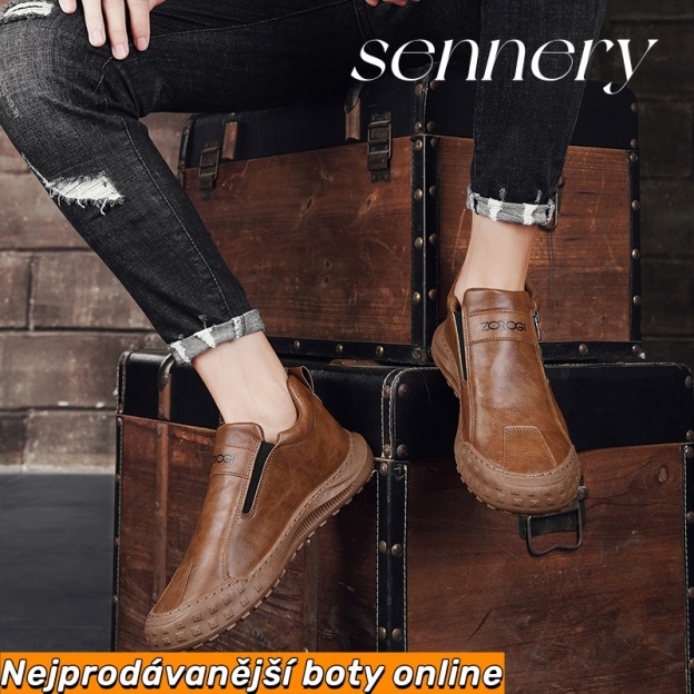 Ortopedická obuv Sennery® - Vhodná pro celodenní chůzi, zmírňuje bolesti nohou, kolen a zad - Ručně vyrobená z pravé kůže.