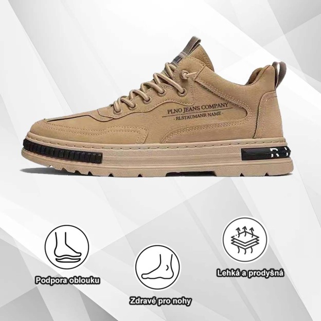 捷克(🔥Dnes sleva 50 % – vezměte si to!) Prémiová stylová ortopedická obuv 👞 – Ergonomický design pro úlevu od bolesti