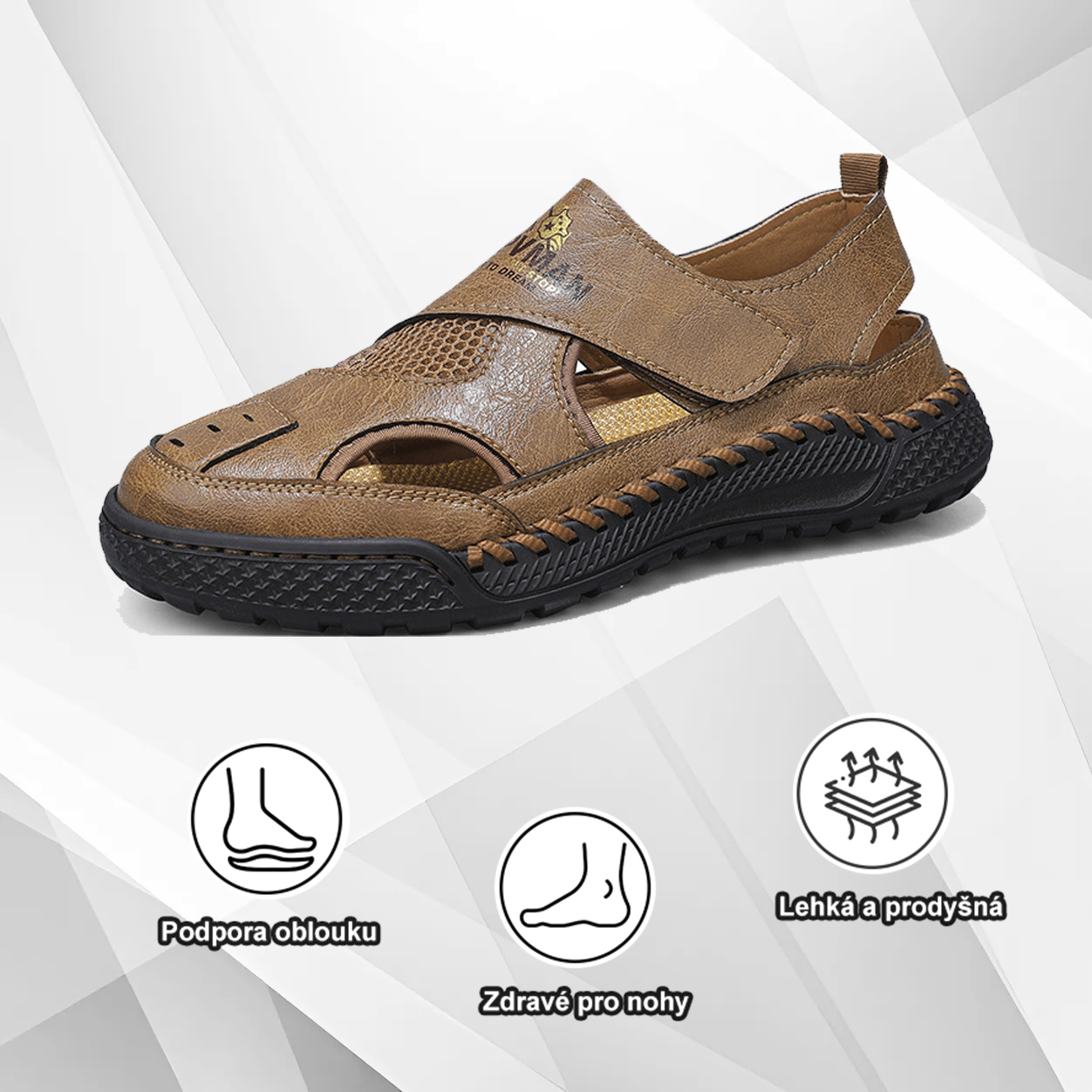 (🔥Dnes sleva 50 % – vezměte si to!) Prémiová stylová ortopedická obuv 👞 – Ergonomický design pro úlevu od bolesti