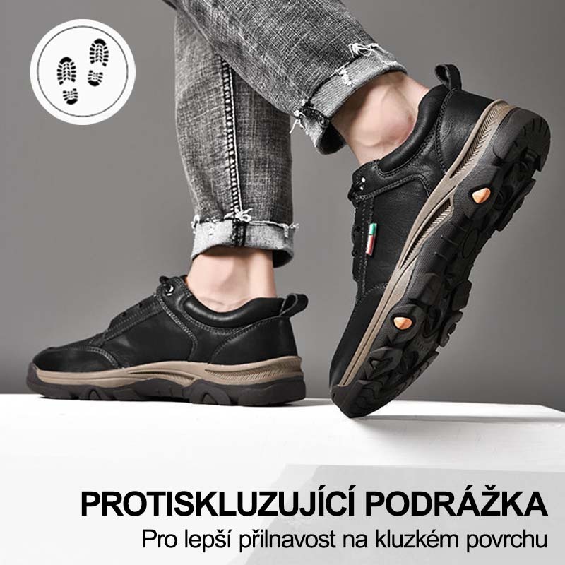 (🔥Dnes sleva 50 % – vezměte si to!) Prémiová stylová ortopedická obuv 👞 – Ergonomický design pro úlevu od bolesti