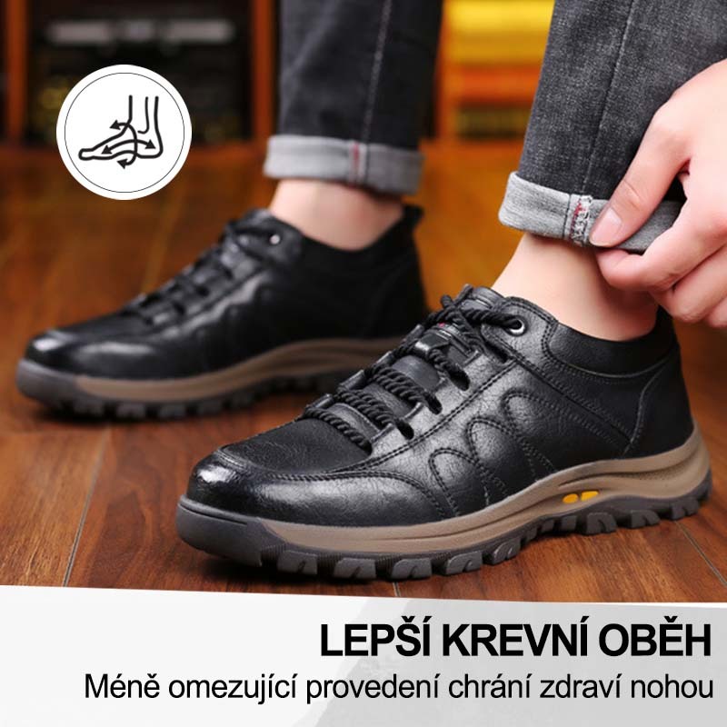 (🔥Dnes sleva 50 % – vezměte si to!) Prémiová stylová ortopedická obuv 👞 – Ergonomický design pro úlevu od bolesti