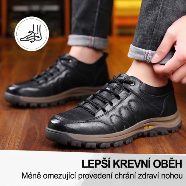 (🔥Dnes sleva 50 % – vezměte si to!) Prémiová stylová ortopedická obuv 👞 – Ergonomický design pro úlevu od bolesti