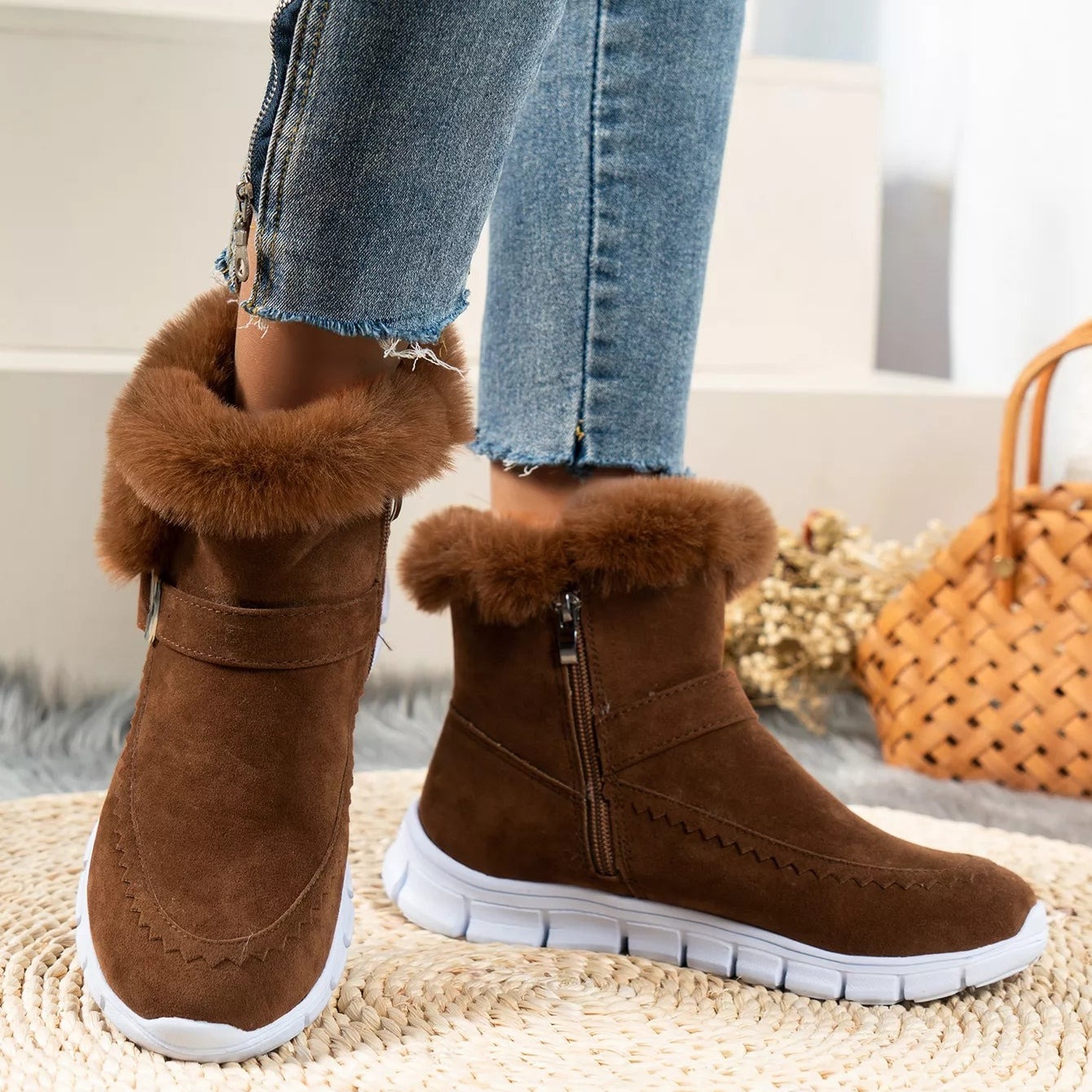 Sennery® - Ergonomicky tvarovaná zimní ortopedická obuv pro úlevu od bolesti nohou, kolen a zad - Dámské