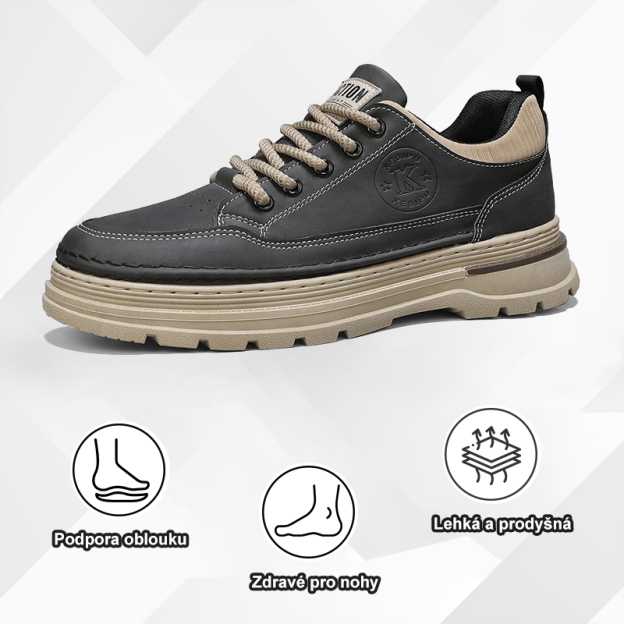 (🔥Dnes sleva 50 % – vezměte si to!) Prémiová stylová ortopedická obuv 👞 – Ergonomický design pro úlevu od bolesti