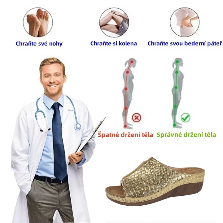 🔥Omezená doba 50% sleva - Letní ortopedické sandály - Ergonomický design✅ Udělejte chůzi pohodlnější