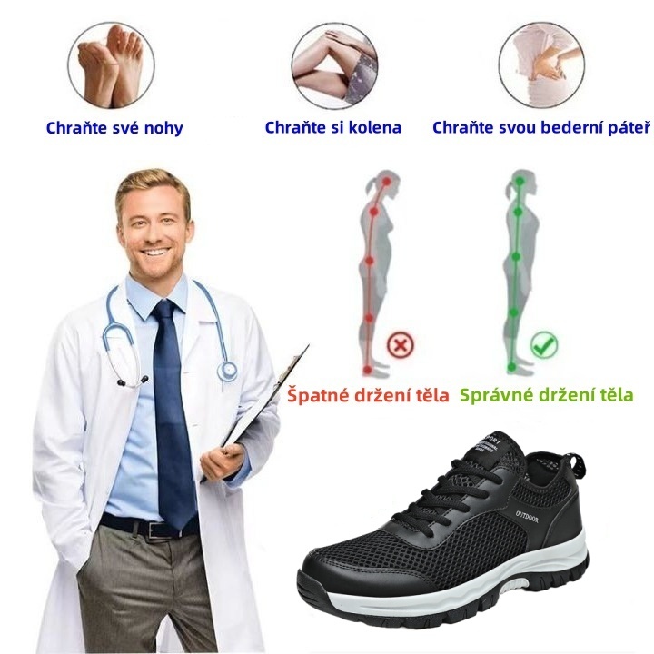 【🎁Dnešní 50% sleva - nenechte si ji ujít】 Ergonomicky tvarovaná ortopedická obuv - ulevuje od bolesti kloubů 👞 Snižuje tlak při chůzi