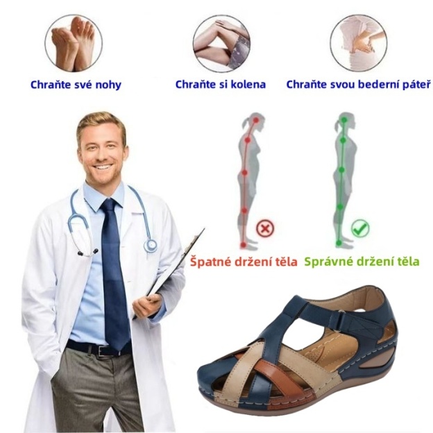 [🎁Dnes za poloviční cenu - nenechte si to ujít] Ergonomicky tvarované ortopedické sandály - bezbolestná chůze👞usnadňují chůzi