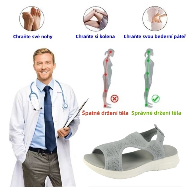[🎁Dnes za poloviční cenu - nenechte si to ujít] Ergonomicky tvarované ortopedické sandály - bezbolestná chůze👞Zajišťují pohodlnější chůzi