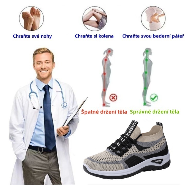 [🔥Dnes za poloviční cenu - Nenechte si to ujít] Ergonomická ortopedická obuv - Snadno se zbavte bolesti nohou 👞 Usnadněte si chůzi