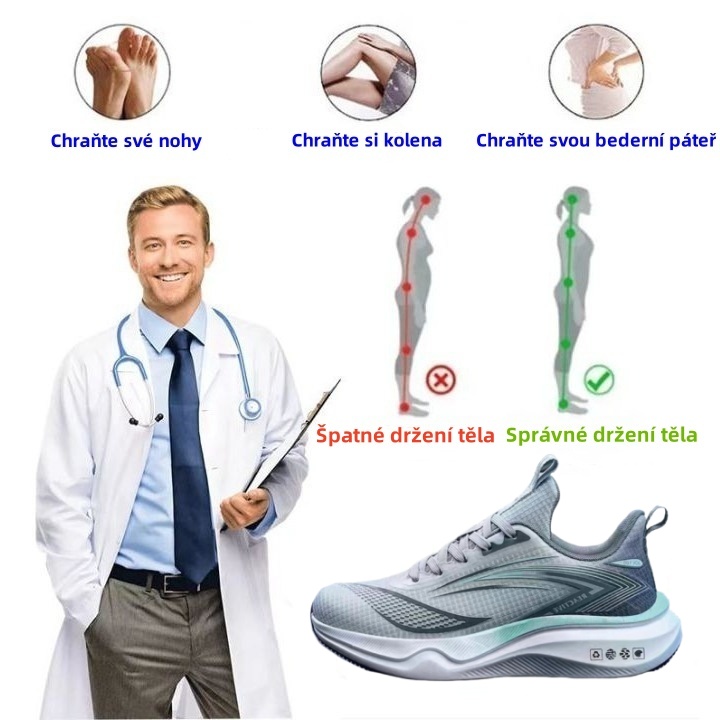 Ergonomická ortopedická obuv pro bolesti zad, kloubů a nohou - unisex