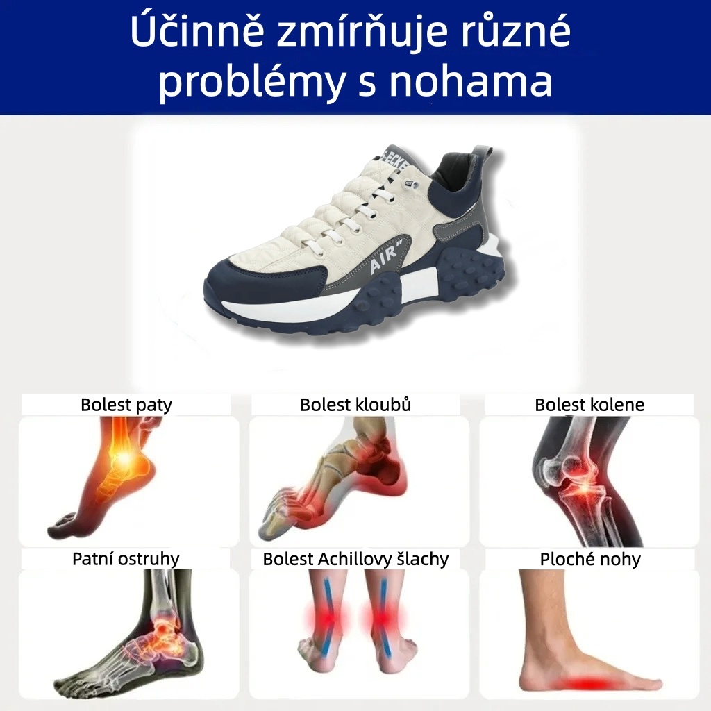 Ortopedická obuv Sennery® | Ergonomicky navržená pro úlevu od bolesti zad, kloubů a nohou a poskytuje výjimečné pohodlí (AIR).