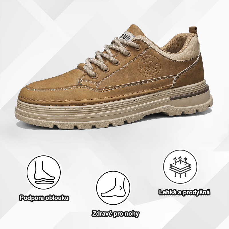 (🔥Dnes sleva 50 % – vezměte si to!) Prémiová stylová ortopedická obuv 👞 – Ergonomický design pro úlevu od bolesti